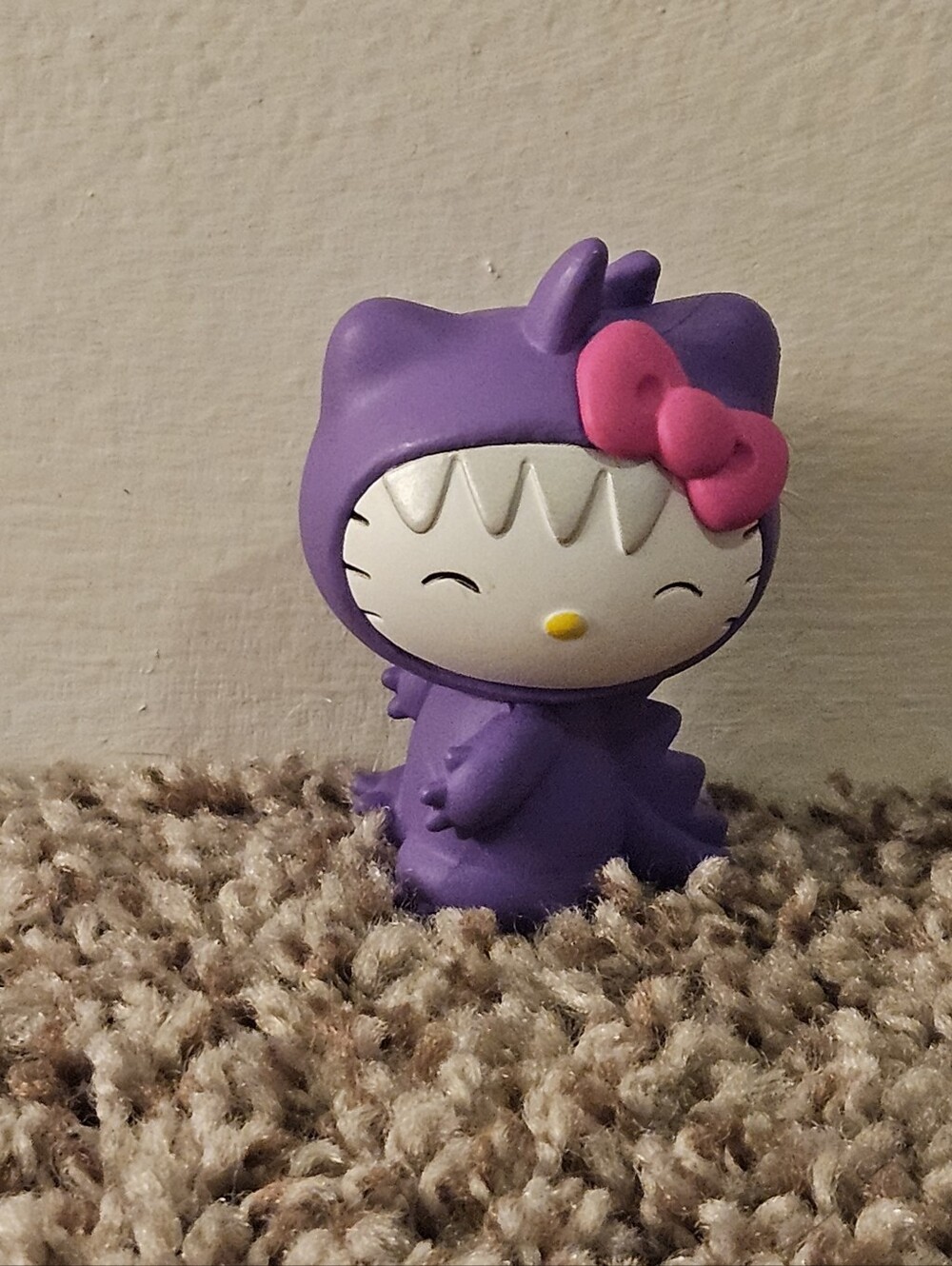 Sanrio Hello Kitty Purple Dinosaur Figure